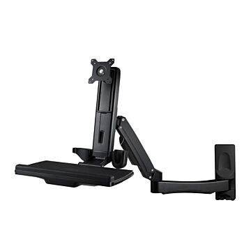 Sit Stand Combo Computer Workstation Wall Mount System