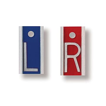 1" Aluminum X-Ray Lead Marker Set - Initials Optional