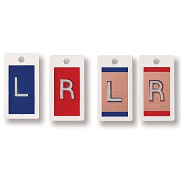 Copper Filtered and Unfiltered Left and Right Marker Set - Optional Initials (Plastic)