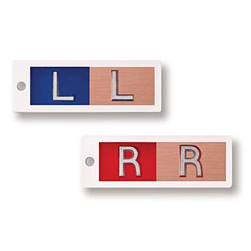 Combination Copper Filtered and Unfiltered Left and Right Marker Set - Optional Initials (Plastic)