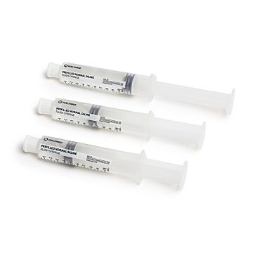 Halyard Prefilled Saline IV Flush Syringes - 3mL