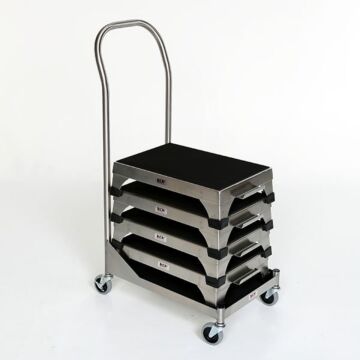 Stacking Interlocking Step Stool Cart