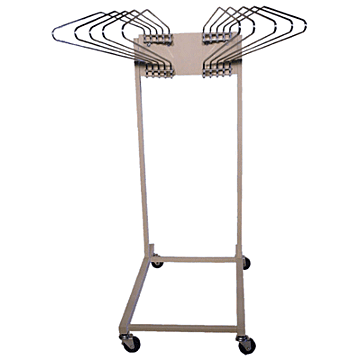 Mobile Swing Arm Apron Rack