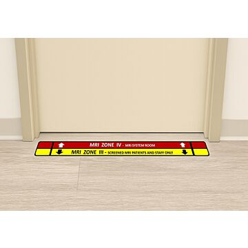 MRI Zone 3 to 4 Doorway Floor Sticker