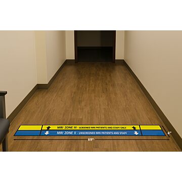 MRI Zone 2 to 3 Hallway Floor Sticker