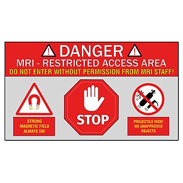 Danger Restricted Room Access Floor Sticker