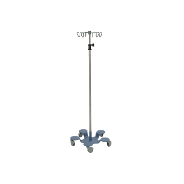 Infusion Pump Stand – 6 Hook  Stainless Steel