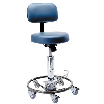 Hydraulic Foot-Operated Surgeon Chair with Backrest