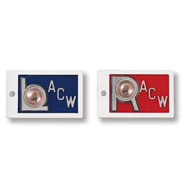 7/8" Position Indicator Horizontal X-Ray Lead Marker Set - Initials Optional