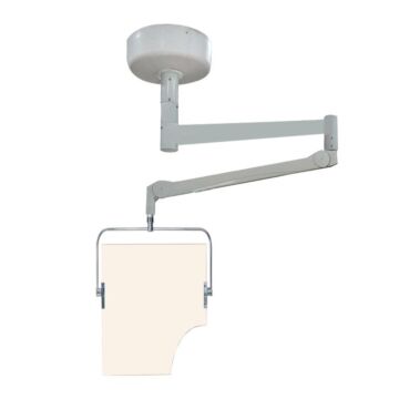 Ceiling Mounted Overhead Lead Acrylic Barrier with Torso Cutout