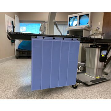 Radiation Shielding Pleated Table Shield