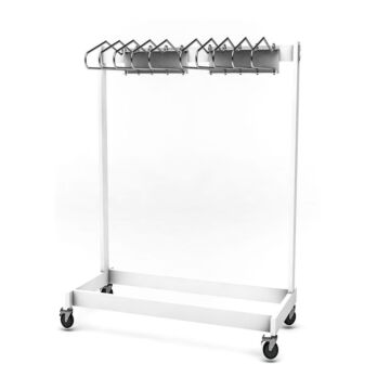 Garment Style Mobile 10 Arm Apron Rack