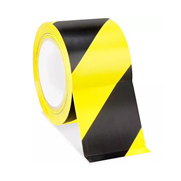 3" x 36 yards Yellow/Black Vinyl Safety Tape