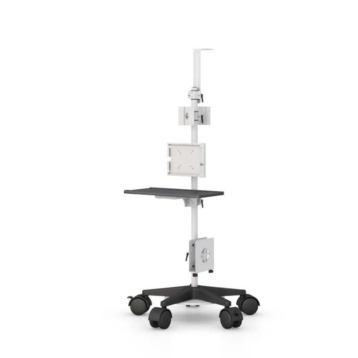 Mobile Medical Tablet Cart with Keyboard and Camera Mount