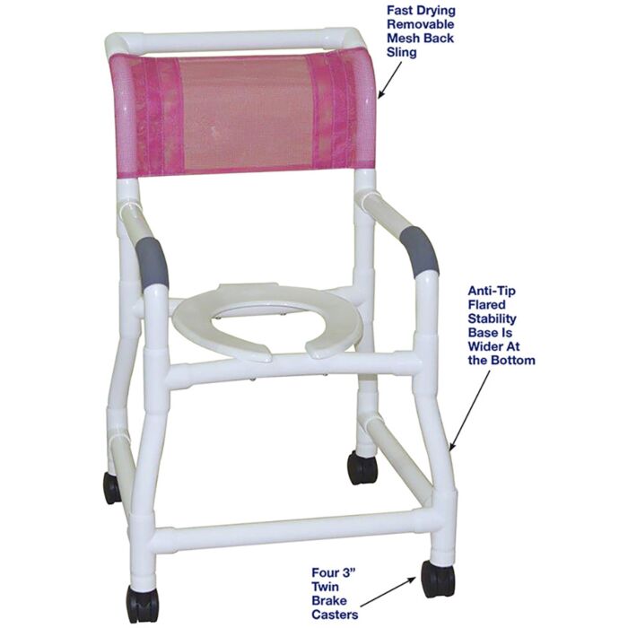 Shower chair with best sale opening