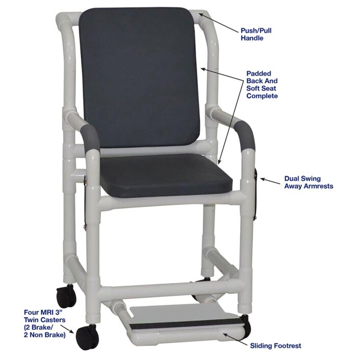 MRI Conditional Padded Patient Chair
