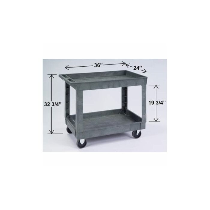 500 lb Capacity Plastic Utility Cart