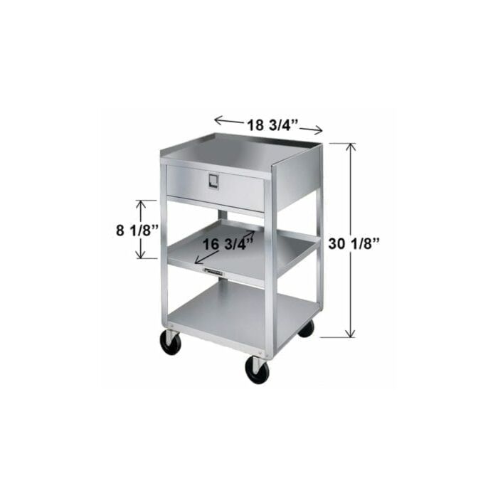 300 Lb Capacity Compact Utility Stand with Drawer