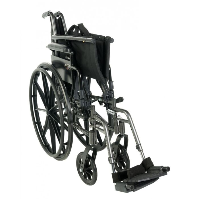 Standard Wheelchair 18” x 16” Swing Away Legrests and Flip Arm Desk Armrest