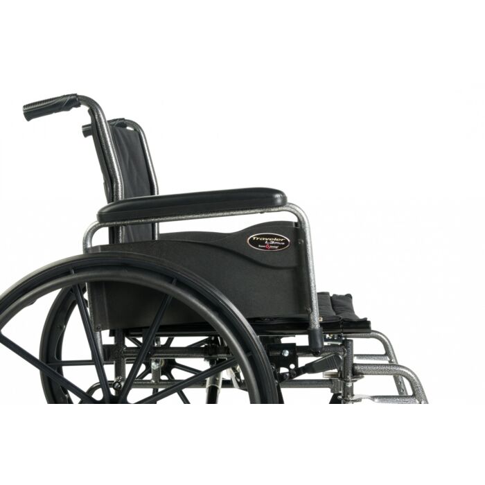 Standard Wheelchair 18” x 16” Swing Away Legrests and Flip Arm Desk Armrest