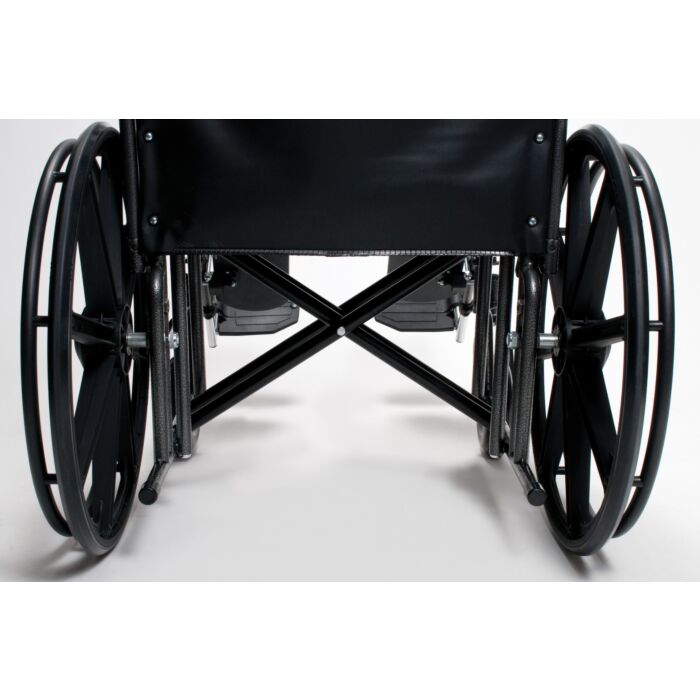 Heavy Duty 22” x 18” Wheelchair – 500 lb weight capacity with removeable desk arm and swing away footrests