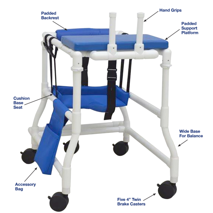Combination Sitting, Standing Platform Walker