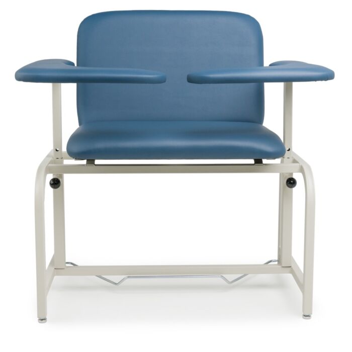 Compact Bariatric Phlebotomy Chair with Dual Flip Arms