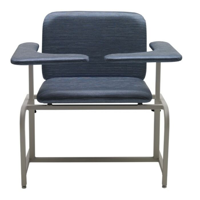 Compact Bariatric Phlebotomy Chair with Dual Flip Arms