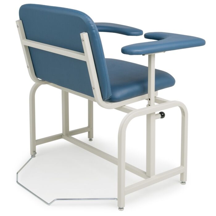 Compact Bariatric Phlebotomy Chair with Dual Flip Arms