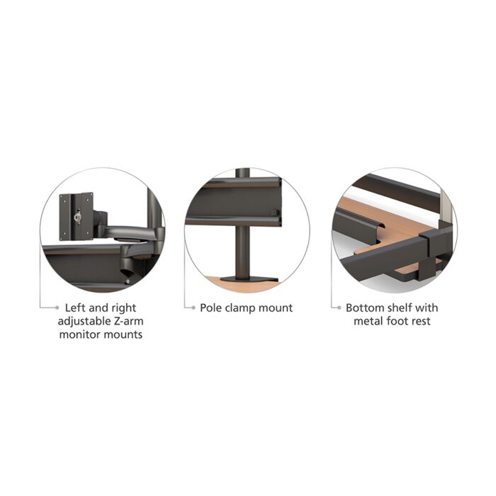 Ergonomic Electric Sit Stand Desk - 72" x 36"