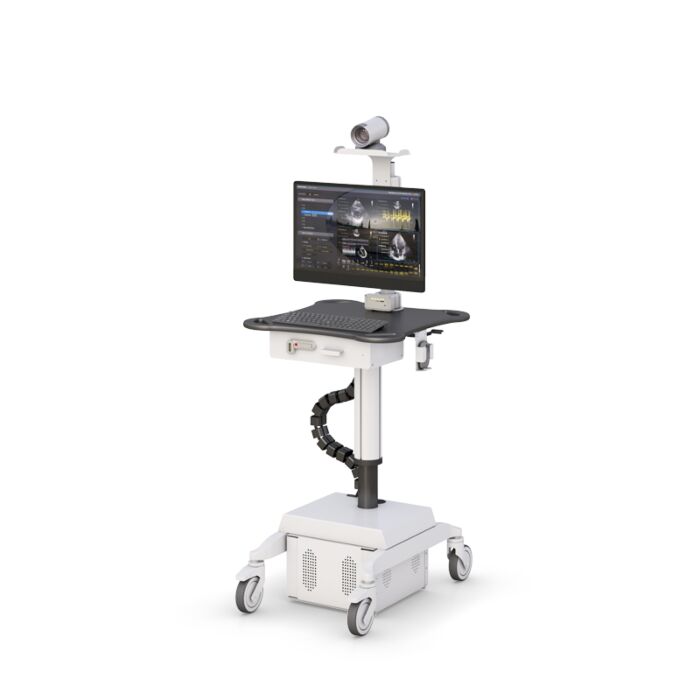 Hospital Telemedicine Computer Cart with Battery Power Supply