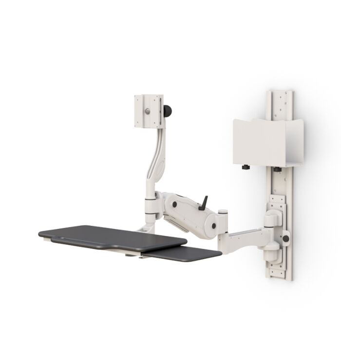 Wall Mounted Medical Computer Workstation