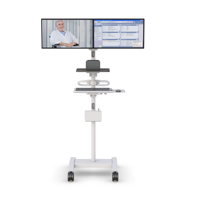 Remote Telemedicine Communication Cart 