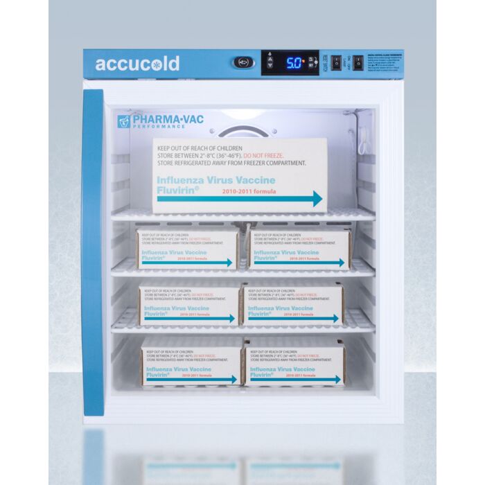 1 Cu.Ft. Compact Countertop Vaccine Refrigerator Clear Door