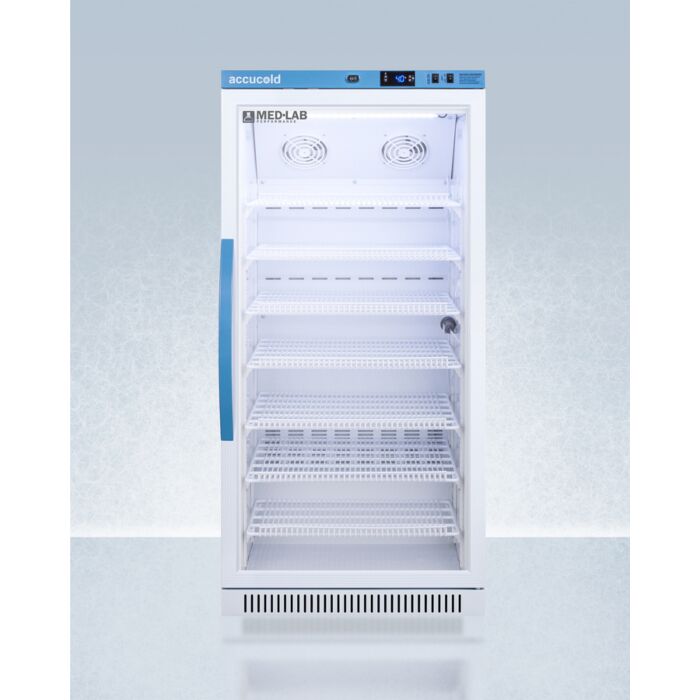 8 Cu.Ft. Upright Clear Door Medical Laboratory Refrigerator