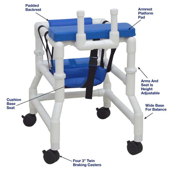 Pediatric Adapt A Walker with Armrest Platform