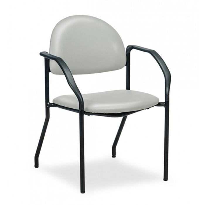 Black Frame Side Chair with Arms