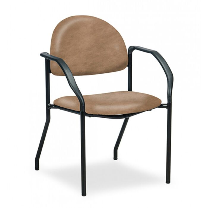 Black Frame Side Chair with Arms