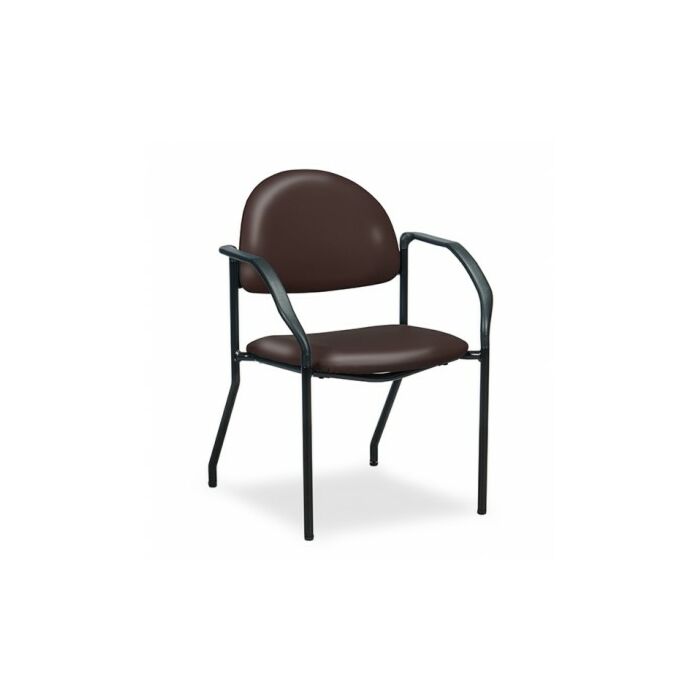 Black Frame Side Chair with Arms