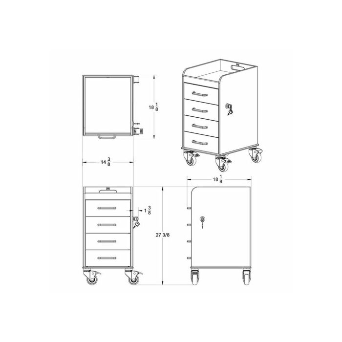 Compact Cart Storage Cart