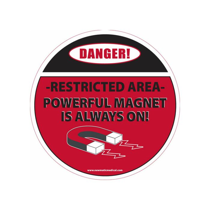 MRI Danger Floor Sticker