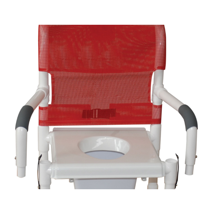 PVC Shower Chair w/Soft Seat Deluxe, Removable Center Section (18" Width)