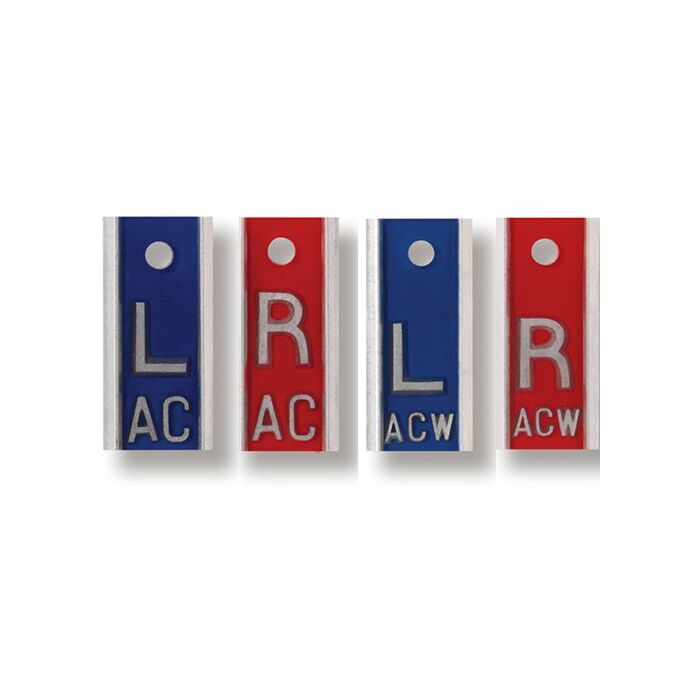 Lead-Free 5/8" Aluminum X-Ray Marker Set - Initials Optional