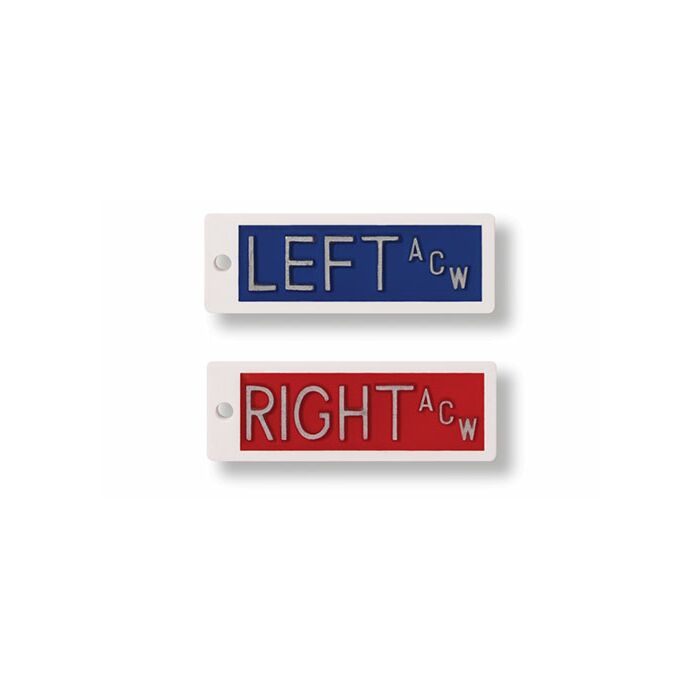 Right and Left Plastic X-Ray Lead Marker Set - Initials Optional