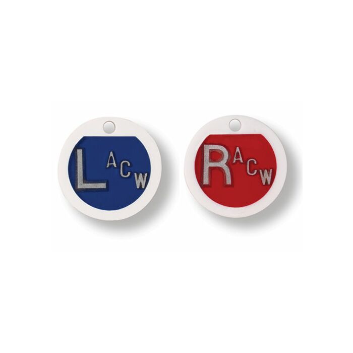 Circle Plastic X-Ray Lead Marker Set - Initials Optional