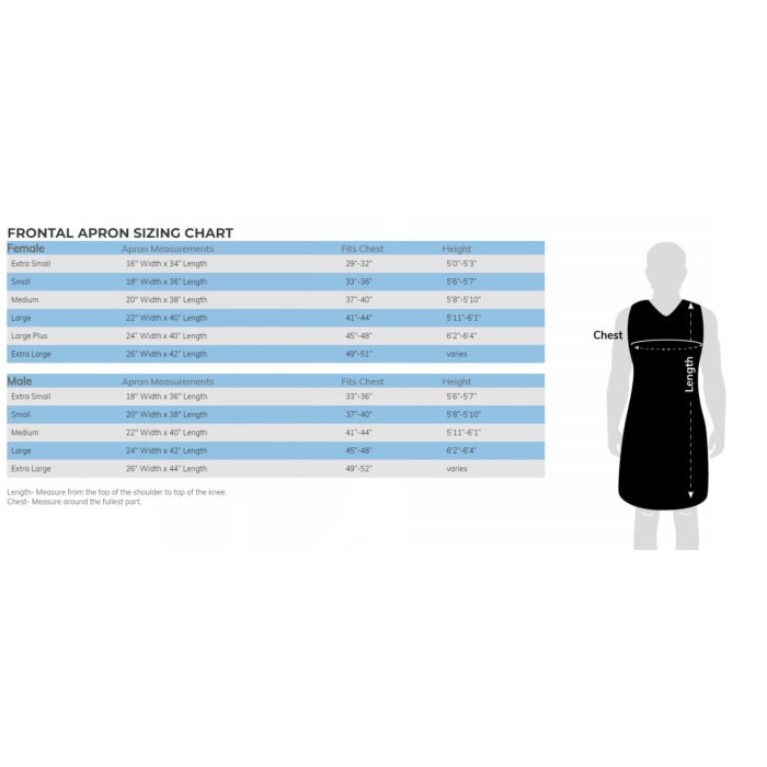 Frontal Apron with Stretch Hook & Loop Closure