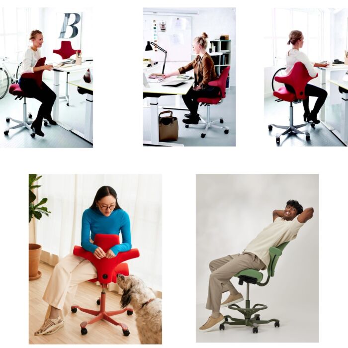 HAG Capisco Ergonomic Chair w/ Medical Grade Covering