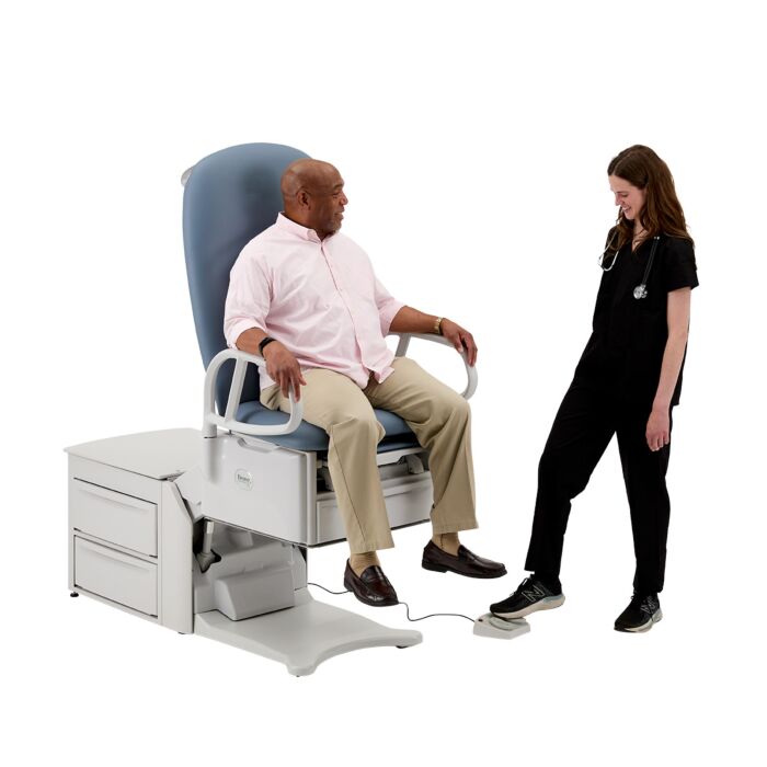 High-Low Exam Table 700 – Power Back w/outlet, pelvic tilt & drawer warmer