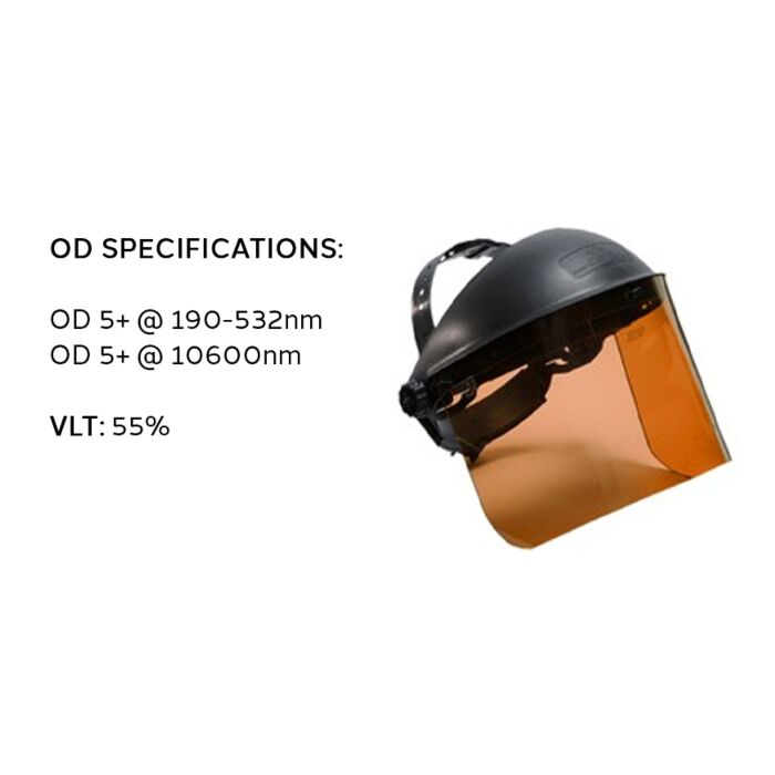Laser Safety Face Shield for Argon and KTP