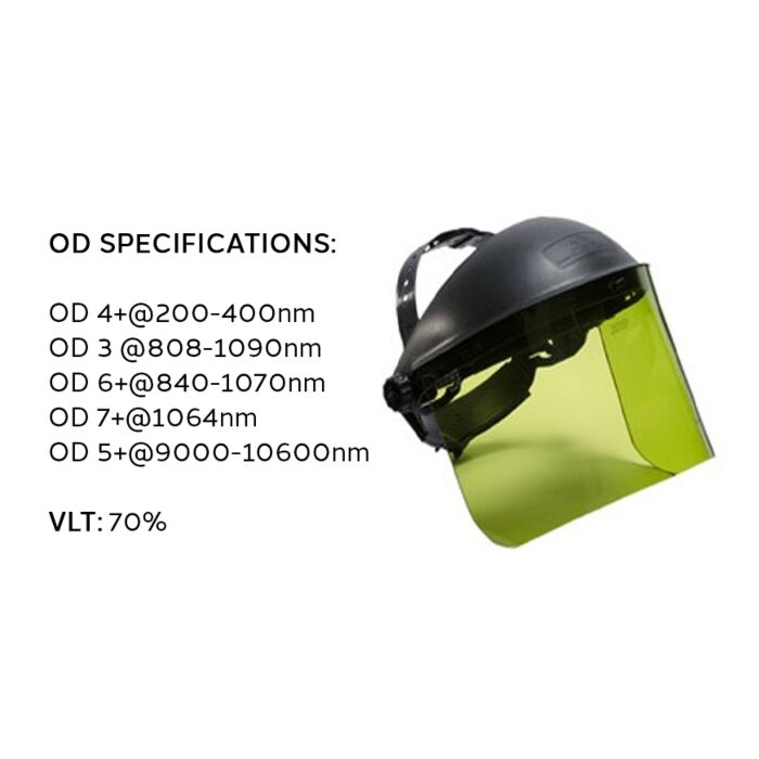 Laser Safety Face Shield for ND: YAG